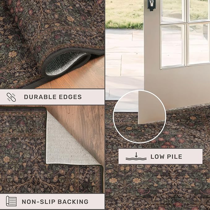 Taupe Brown 5x8 Rug for Living Room - Image 5