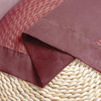 Burgundy Red Sheer Curtains 72 Inches Long 2 Panels Set, Transparent Voile - Image 6