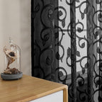 Furman Sheer Curtains Tiers 36 inch Length 2 Panels Set - Image 2