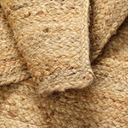 Hausattire Jute Braided Area Rug, 4x6 ft | 100% natural jute, hand woven - Image 4