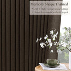 Dark Chocolate 96 Inch Blackout Pinch Pleated Curtains 2 Panels | - Image 2