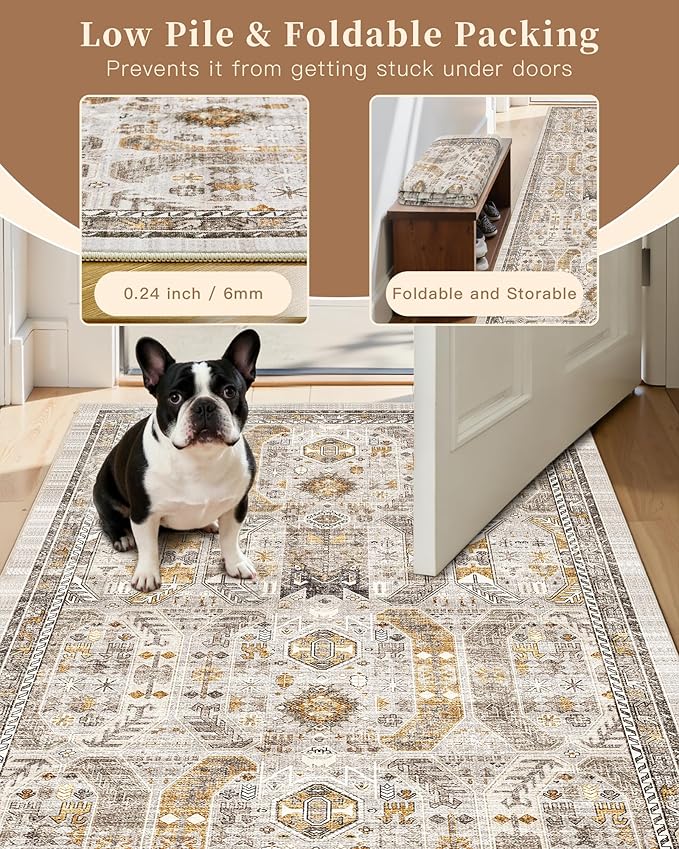 Madane Washable Runner Rug 3x6 Runners - Image 6