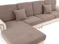 LA MEACK Couch Cushion Cover Loveseat Cover or 2 Seat Sofa Cover Washable by LA+MEACK