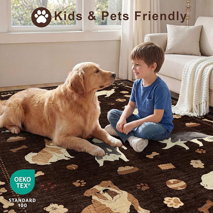 DUKINO 2x4 Rug Runner, Washable Dog Bathroom Rug Soft Non Slip, Non-Shedding - Image 4