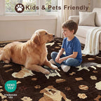 DUKINO 5x7 Area Rugs, Washable Dog Rug - Image 4