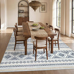 cotiled Boho 12x15 Area Rug for Living Room: Large Moroccan Washable Rug | - Image 6