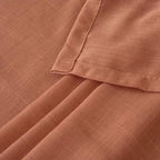 BGment Rust Terracotta Linen Kitchen Window Curtains 40 Inch Length, Short - Image 8
