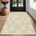 Beige Green 4x6 Washable Area Rug - Image 4