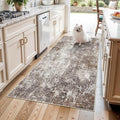 4x5 Washable Entryway Rug – Non-Slip Low Pile Throw Area Rug by BYYVOORugsforYourHome
