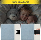 Dusty Blue Blackout Curtains for Living Room 84 Inch Length 2 Panel Farmhouse - Image 4