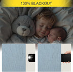 Light Blue Room Darkening Curtains - Image 4