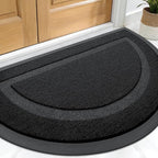 OLANLY Half Circle Front Door Mat Outside 71x23 All-Season Rubber Doormat | Jet by OLANLY