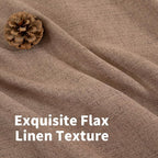 YoungsTex Linen Curtains 90 Inch Length, Light Filtering Drapes - Image 4
