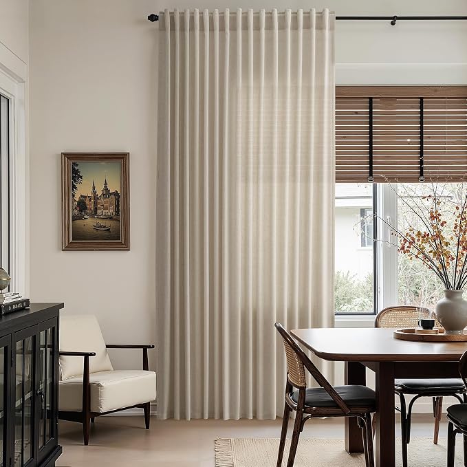 Cobblestone Linen Curtains 132 Inch Length - Image 8
