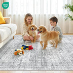 6x9 Area Rugs for Living Room, Large Washable Rug, Dining Room, Low Pile - Image 9