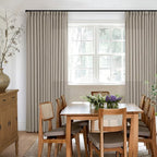 Burlywood Birch Linen Pinch Pleated Curtains 132 Inches Long | Thick Flax - Image 8