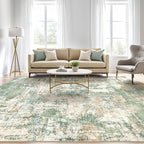 LOONGRUG 7x9 Area Rug Washable Large Neutral Modern Living Room Rugs | Abstract - Image 5