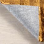 nuLOOM Jeni Gold Checkered Washable Runner Rug - Image 3
