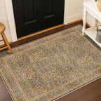 Vintage Brown 4x6 Area Rugs for Large Entryway, Bedroom Beside Rug, Non-Slip - Image 6