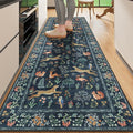 DUKINO 2.6x8 Rug for Hallway, Washable Kitchen Rugs Non Slip, Stain Resistant by DUKINO