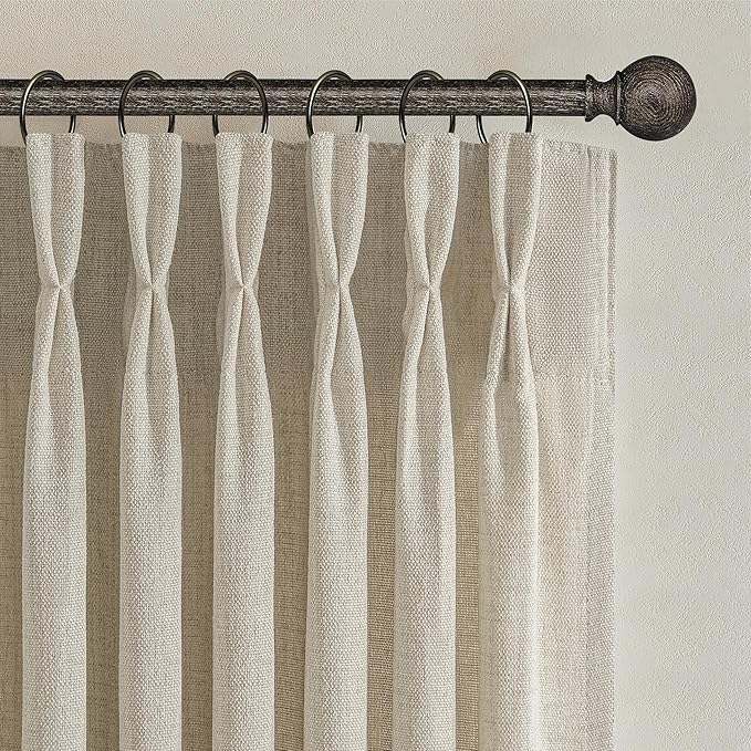 Custom Warm Beige High Ceiling 104 Inch Curtains - Image 2