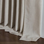 Burlywood Birch Pleated Linen Semi Sheer Curtains 78 Inches Long 2 Panels | - Image 7