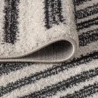 JONATHAN Y Khalil Modern Berber Stripe Cream/Black Indoor Area Rug, Contemporary - Image 8