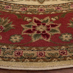 SAFAVIEH Lyndhurst Collection 6' Round Ivory / Rust LNH212R Traditional - Image 5