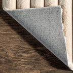 nuLOOM Kai Beige Striped Washable Runner Rug - Image 4